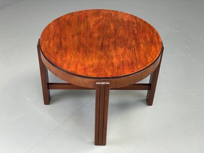 Vintage Circular Side Table Art Deco Style 1950s Retro EB11882