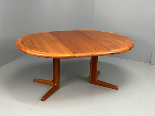 Vintage Teak Dining Table Dyrlund Extending Danish Mid Century 1970s EB12979