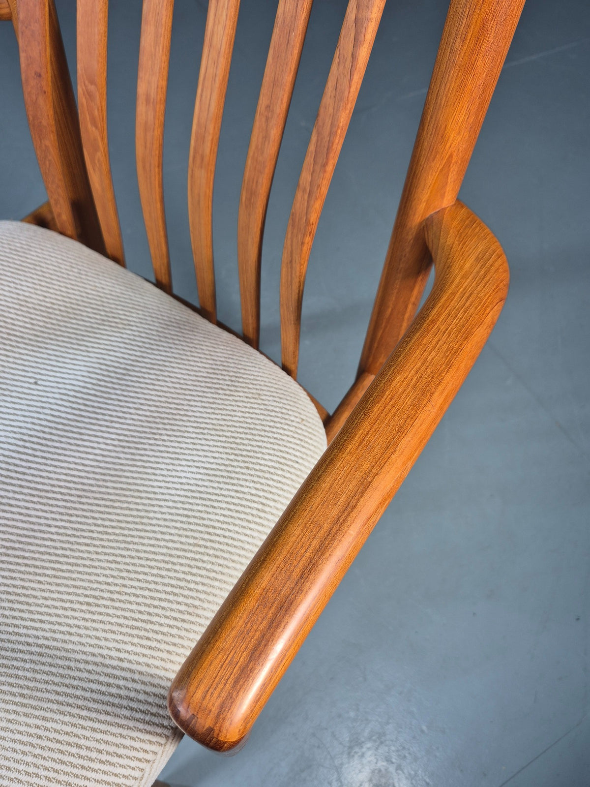 Vintage Benny Linden Carver Chair Teak Frame 1970s Retro MCM Original EB13060
