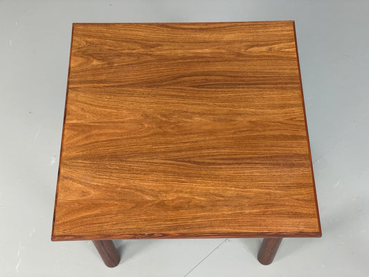 Vintage Danish Side Table Mid Century Darkwood Retro EB12884
