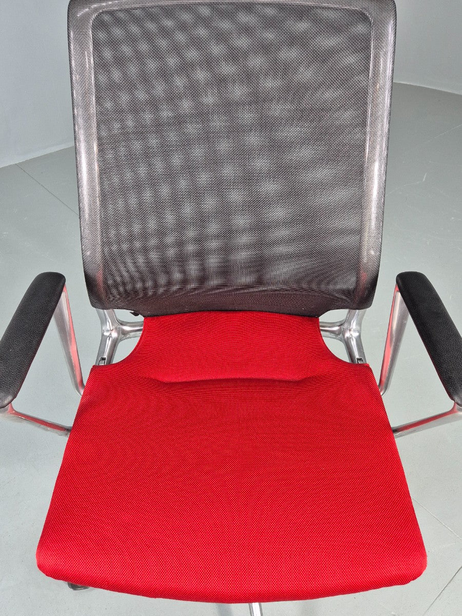 Vintage Vitra Media Office Chair Red and Black EB12246