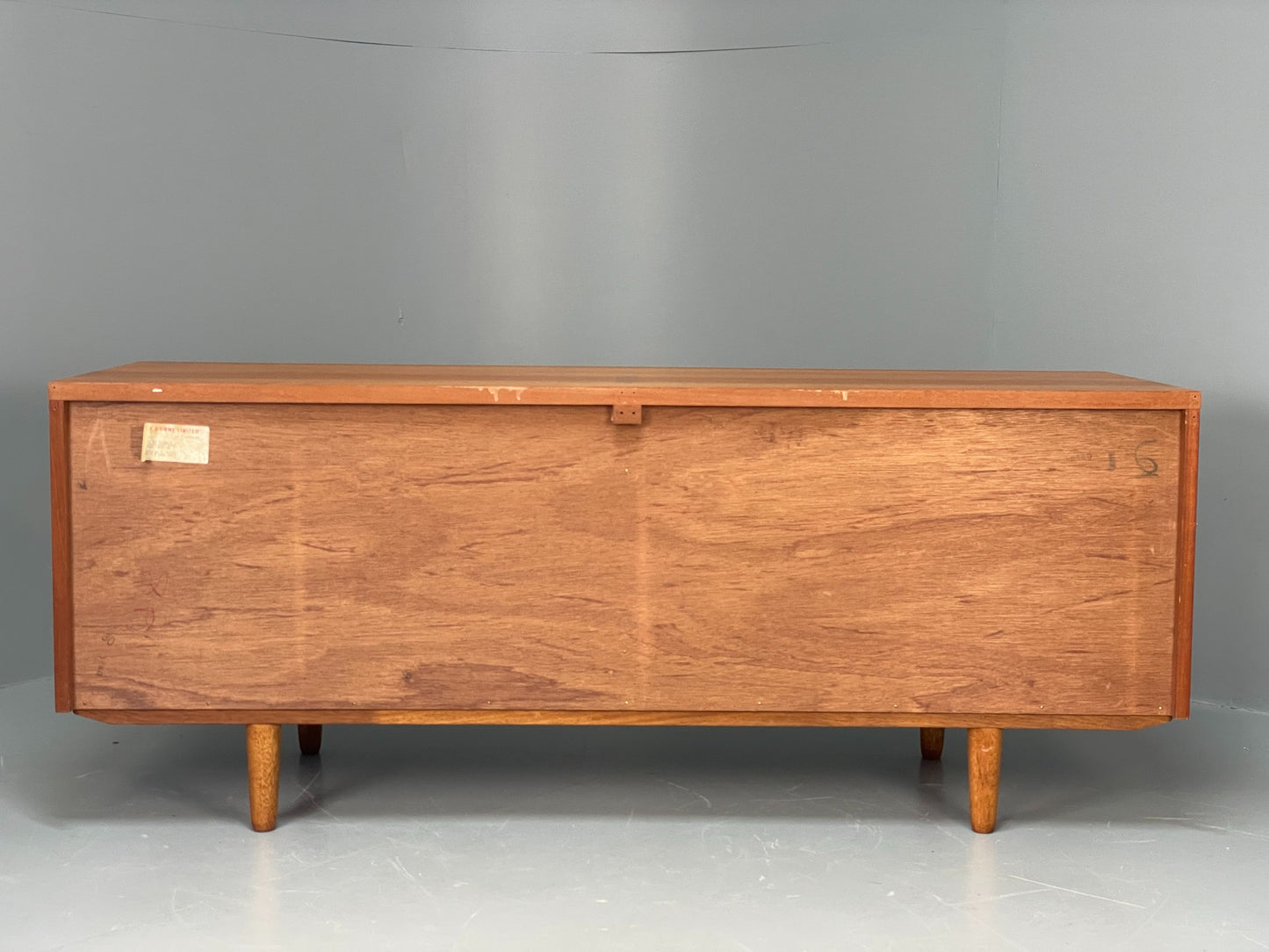 Vintage G-Plan Teak Sideboard 1970s Herringbone Pattern Shelving Retro EB12084