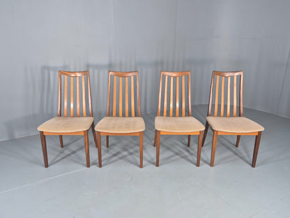 4  Vintage G Plan Dining Chairs Fresco Range Teak 1970s Retro MCM EB12461