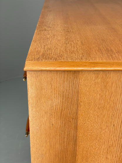 Vintage Chest Of Drawers By Lebus 1960s Oak Veneer Retro Mid Century EB12199