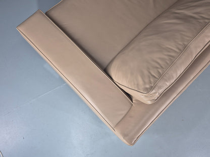 Modern Design 3 Seater Leather Sofa Moores Interiors Bespoke Quality EB11996