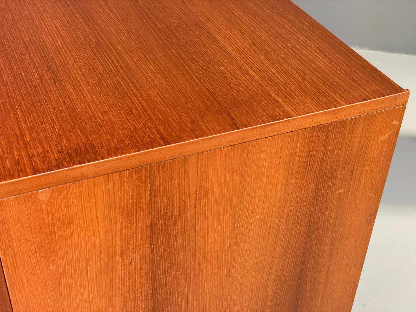 Vintage Teak Sideboard 1970s Retro Midcentury Shelving Chunky Handles EB12879