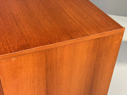 Vintage Teak Sideboard 1970s Retro Midcentury Shelving Chunky Handles EB12879