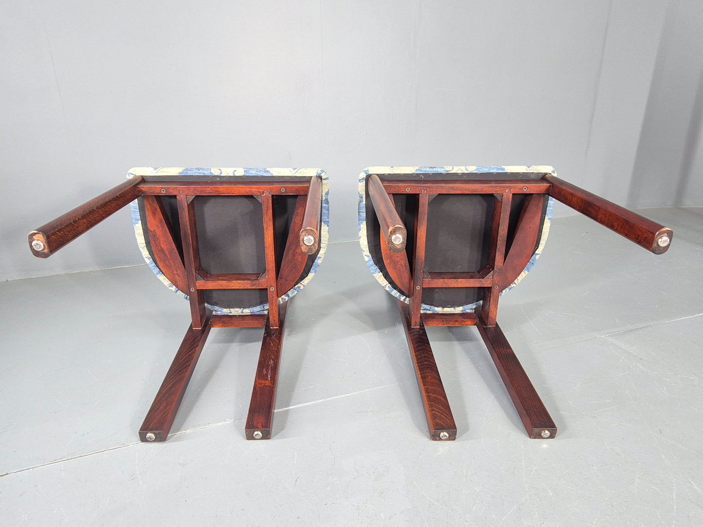 6 Vintage Danish 1980s Dining Chairs Retro Post Modern EB12264