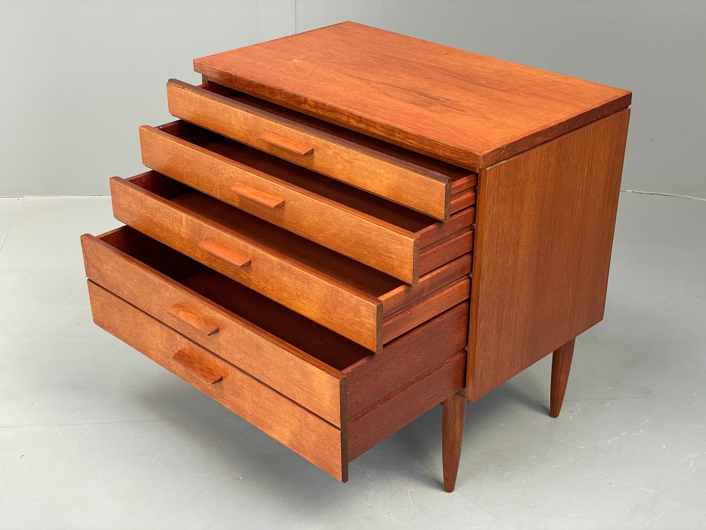 Vintage Chest Of Drawers Teak 1960s Danish Mid Century Bedroom Storage EB12608