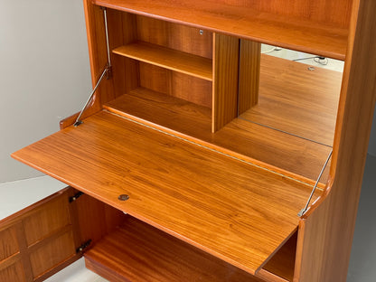 Vintage Nathan Wall Unit Teak Squares 1970s Retro Shelving Glazed EB11969