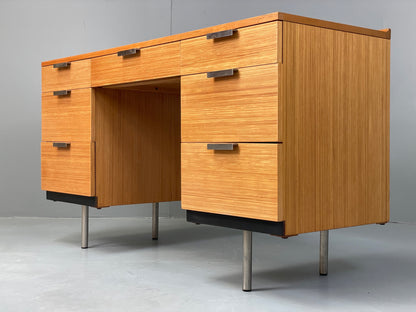 Vintage Desk Stag Fineline Birch Ply Aluminium Retro Mid Century EB13104