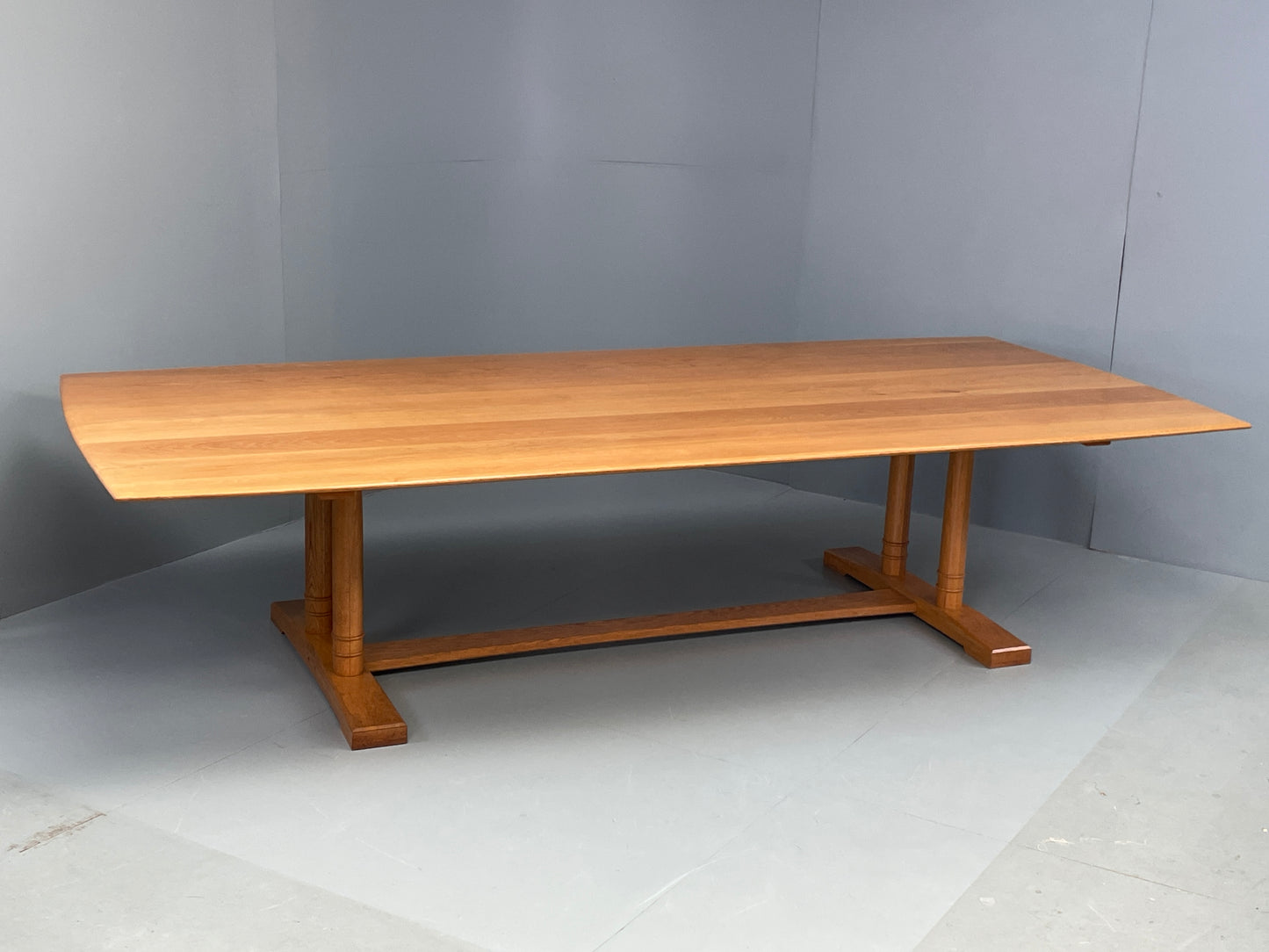 Solid Oak Dining Table 12 Seater 3.2m Large Refectory Bespoke Custom EB12890