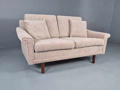 Vintage Danish 2 Seater Sofa Mid Century Original New Upholstery 1960s EB12533