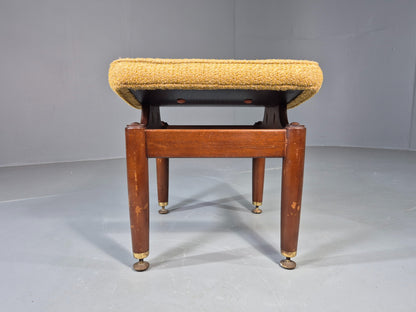 Vintage G Plan Tola Footstool Original Chenille Cover EB13015