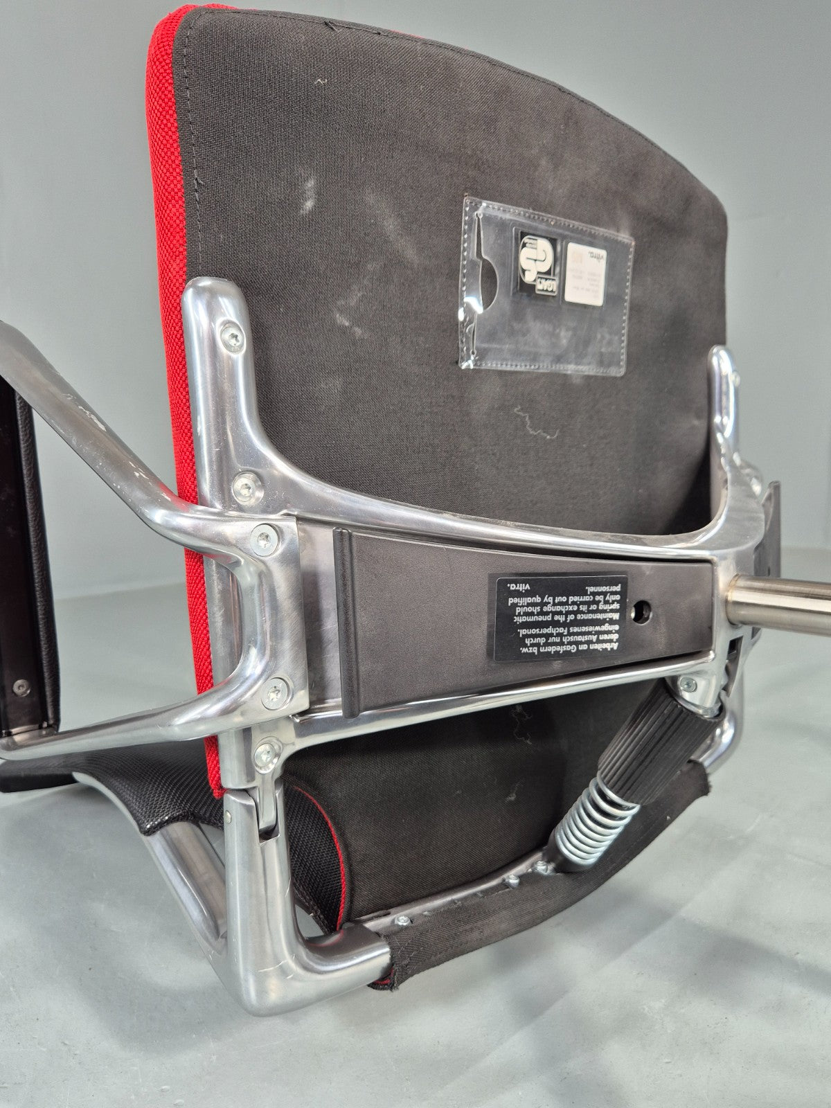 Vintage Vitra Media Office Chair Red and Black EB12256