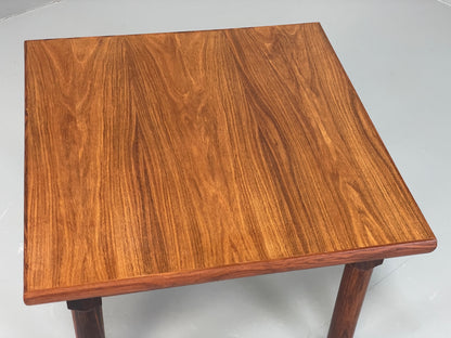 Vintage Danish Side Table Mid Century Darkwood Retro EB12884