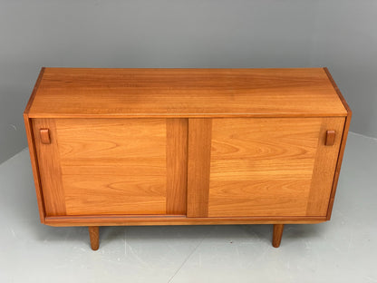 Vintage Teak Sideboard Domino Møbler Danish 1970s Retro Shelving EB12086