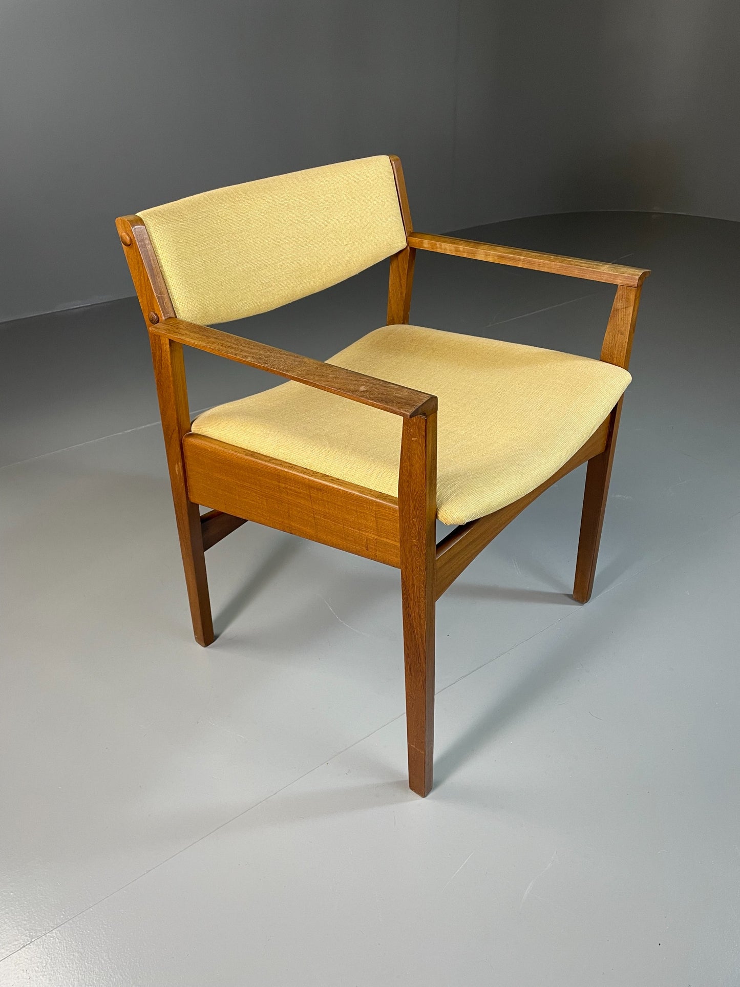 Vintage Mid Century Desk Elbow Chair Danish Teak Retro 1960s EB06348
