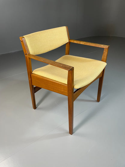 Vintage Mid Century Desk Elbow Chair Danish Teak Retro 1960s EB06348