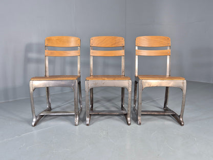 3 Vintage American seating Co. Envoy Chairs Adult size Retro MCM 1950s EB12552