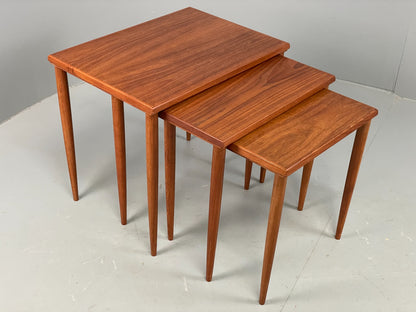 Vintage Teak Nesting Tables 1960s Mid Century By Stewart Griffiths Retro EB12501