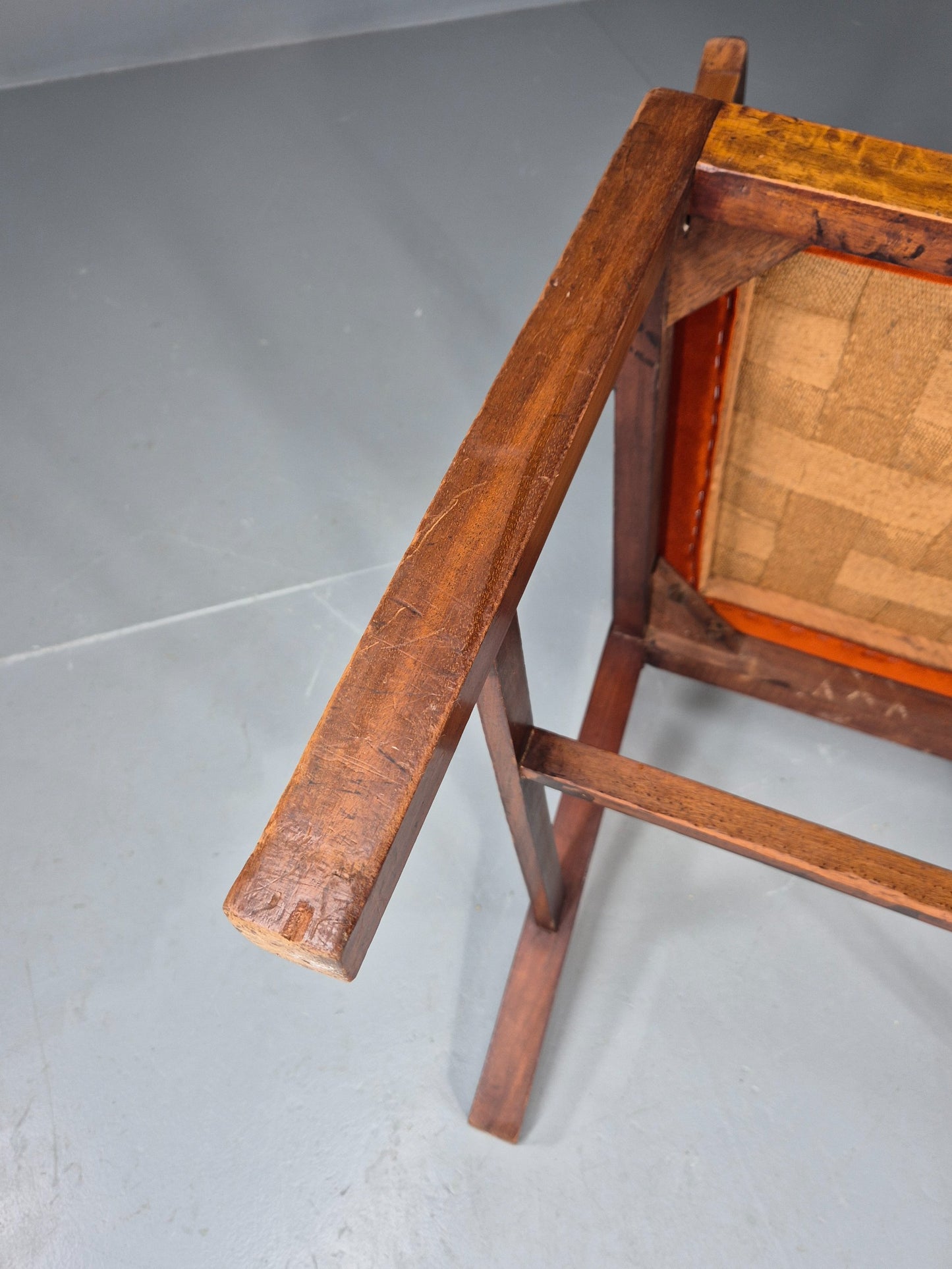 Hepplewhite Revival Oak Elbow Chair Antique New Seat Pad EB11931