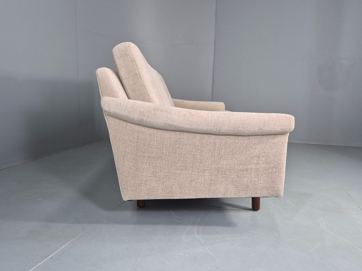 Vintage Danish 3 Seater Sofa New upholstery 1960s Original Mid Century EB12534