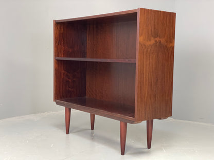 Vintage 1970s Danish Bookcase Darkwood Retro Adjustable Shelving EB12338