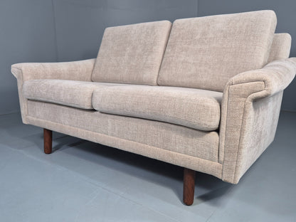 Vintage Danish 2 Seater Sofa Mid Century Original New Upholstery 1960s EB12533