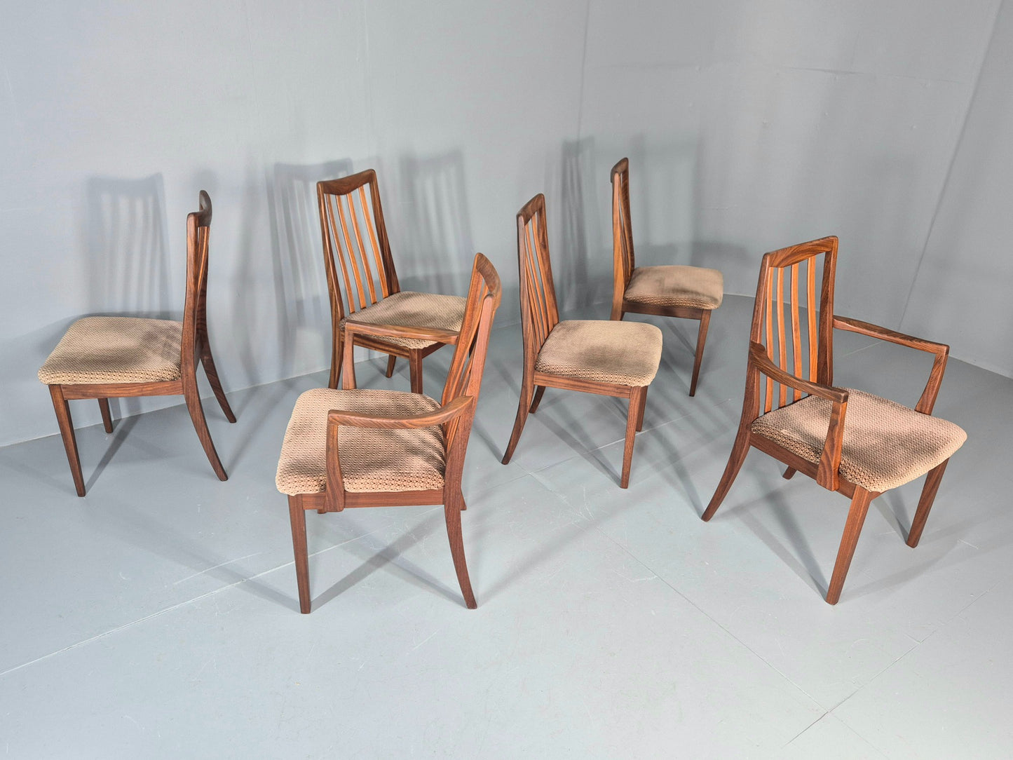6 G Plan Teak Dining Chairs High Back Fresco Range  19070s Retro EB11611