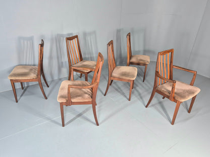 6 G Plan Teak Dining Chairs High Back Fresco Range  19070s Retro EB11611