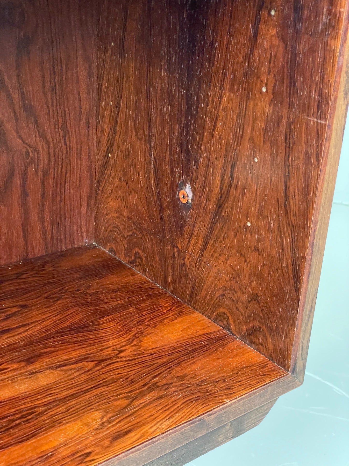 Vintage Danish 1960s Bookcase By Hjornebo Darkwood Retro Shelving EB12065