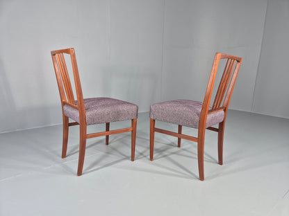 2 Vintage Gordon Russell Dining Chairs New Covers Teak Frames Retro MCM  EB12470