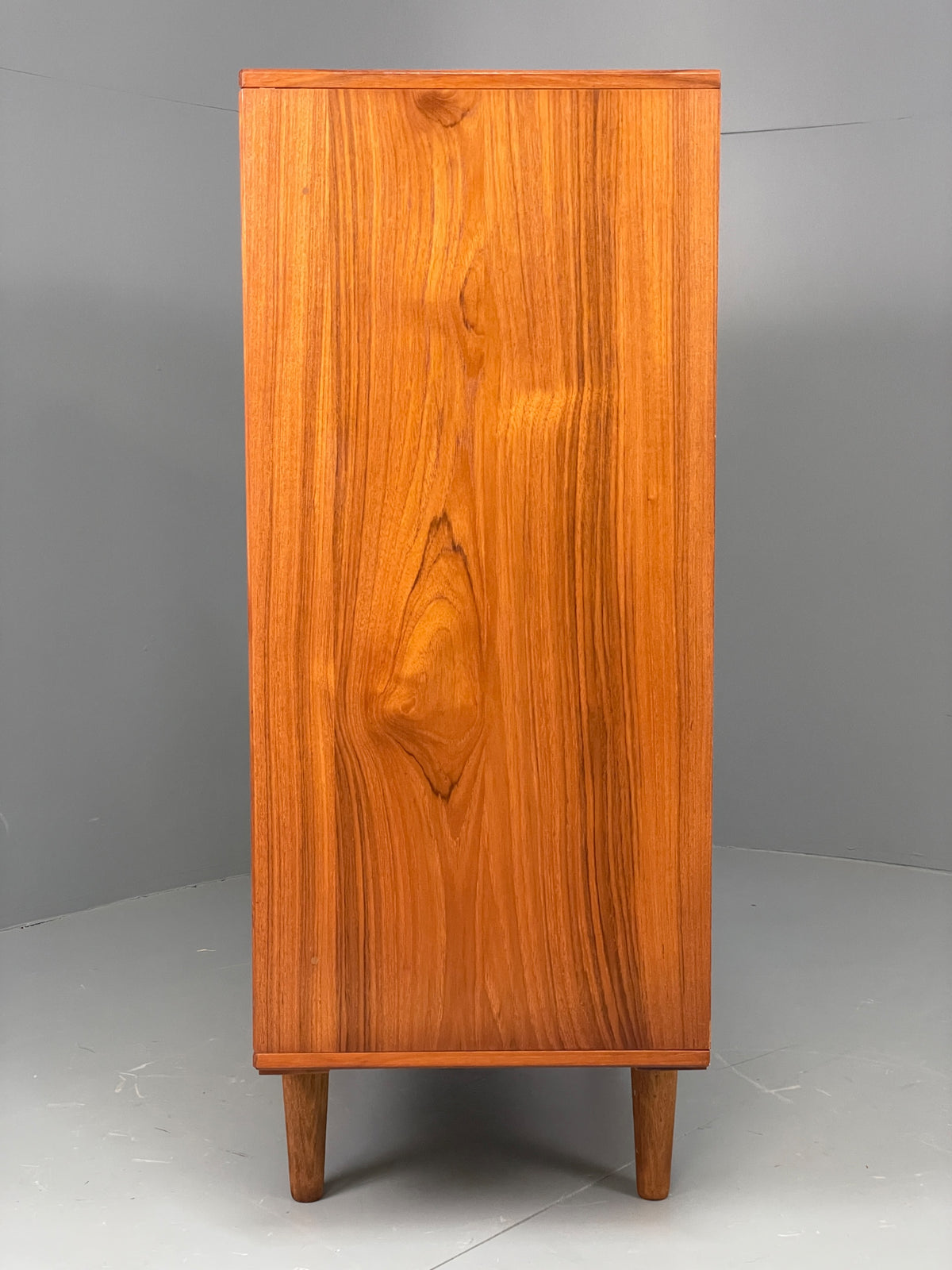 Vintage Teak Cabinet Danish 1970s Retro Mid Century Shelving Cupboard EB12964