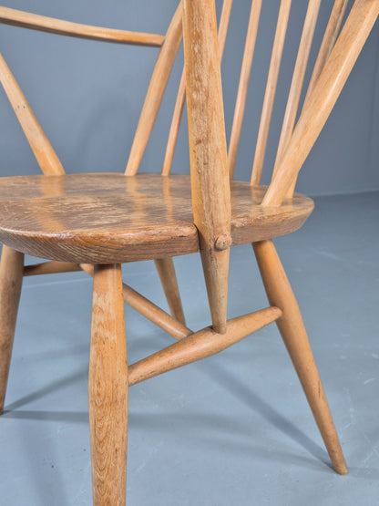 Vintage Ercol Windsor Carver Low Back 1960s Original EB12305