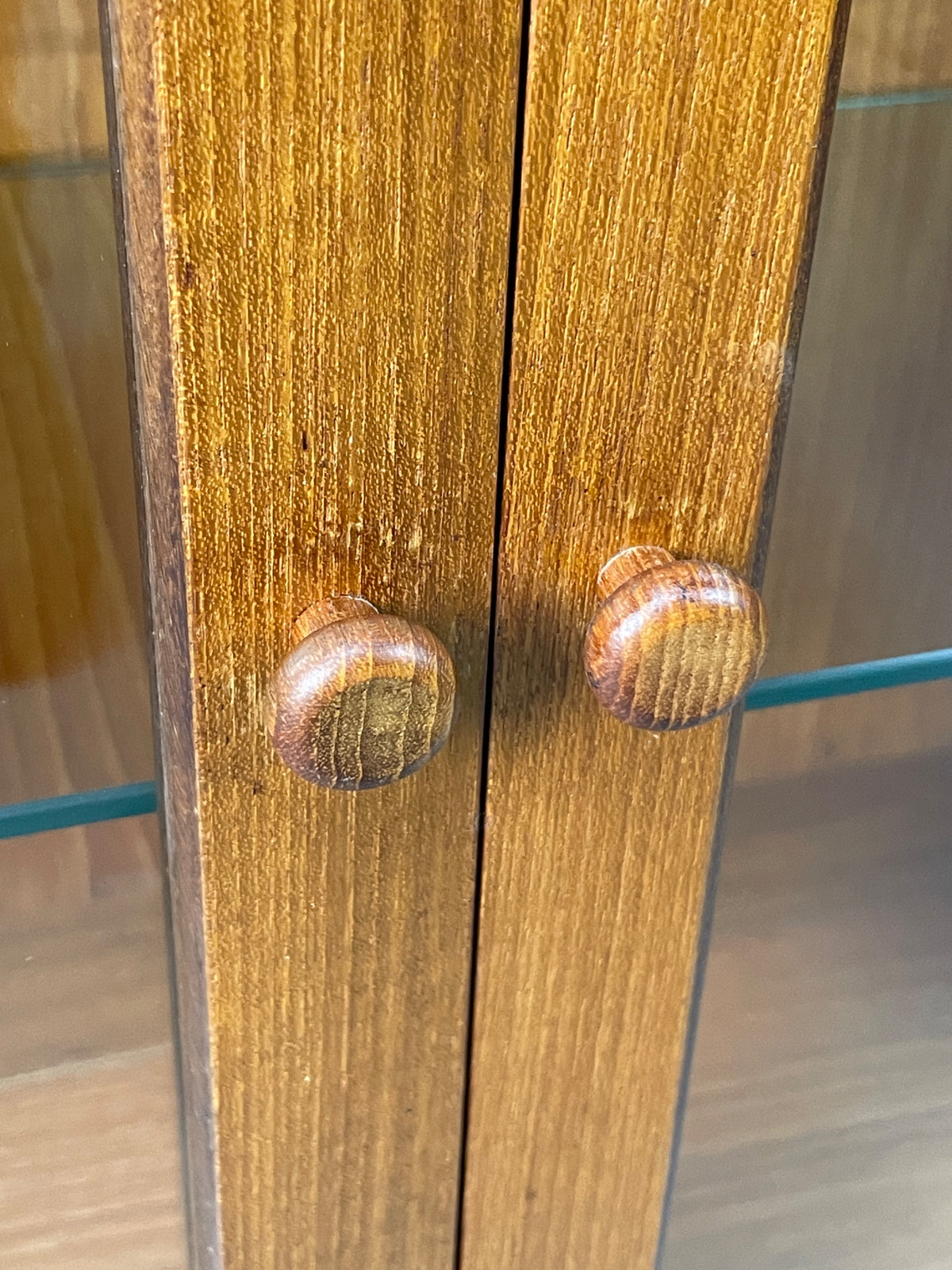 Vintage G Plan Bookcase Teak 1970s Glazed Doors Shelving Mid Century EB12972