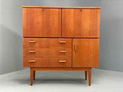 Vintage 1960s Teak Cabinet Sideboard Storage Shelving Drawers EB12294