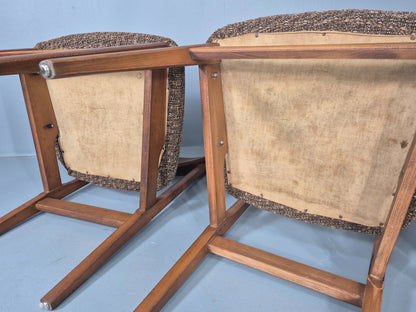 Vintage Dining Chairs Mid Century Teak and Beech 1960s Retro EB11955