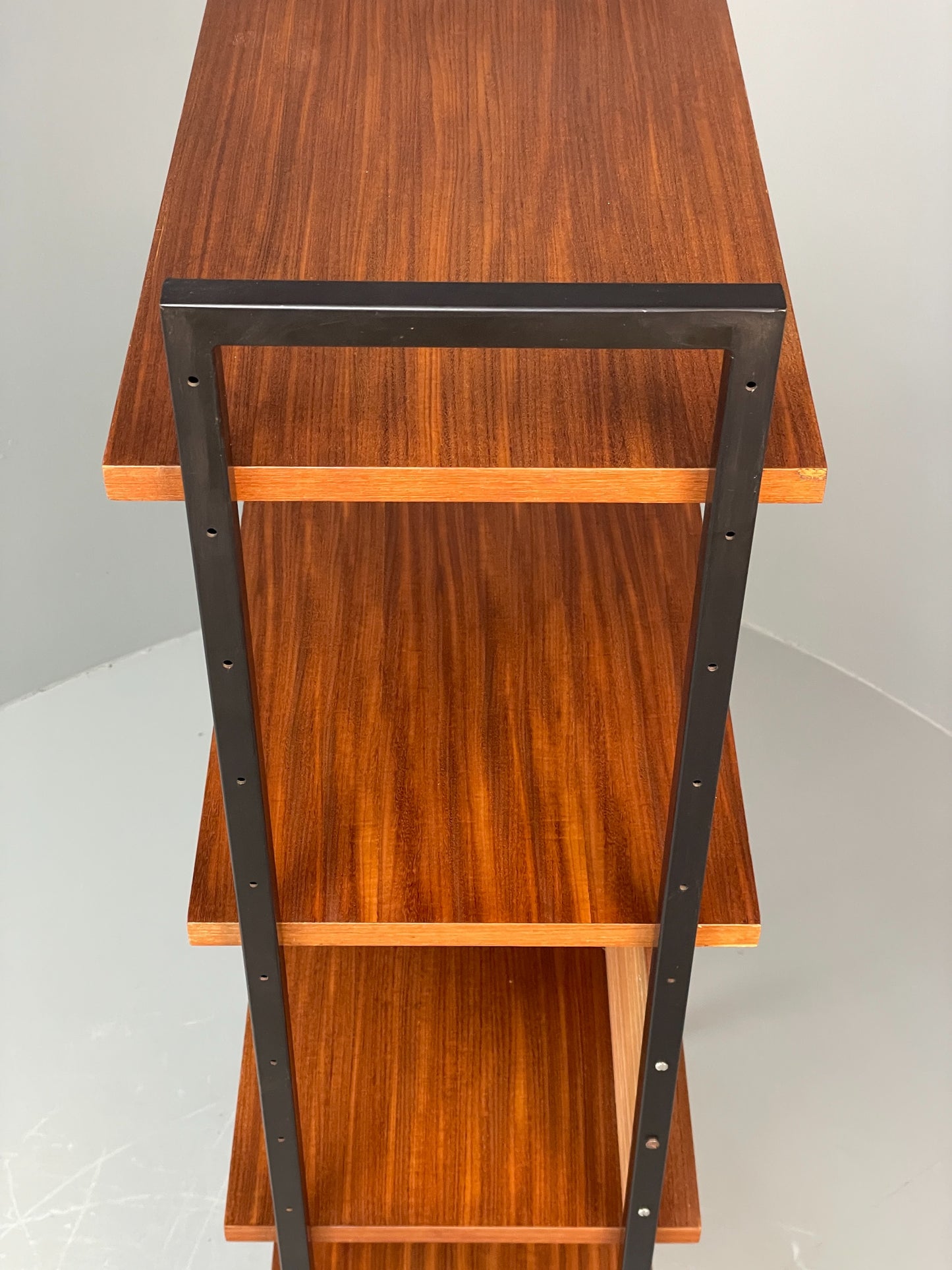 Vintage Teak Shelving Unit Open Faced 1960s Mid Century Adjustable EB12080