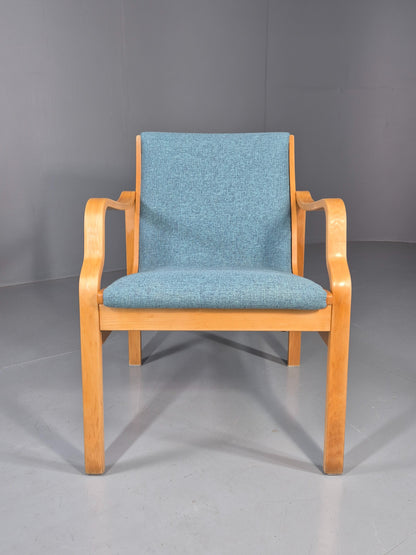 Vintage Danish Bentwood lounge chair fasterup New Upholstery Retro 1970s EB12001