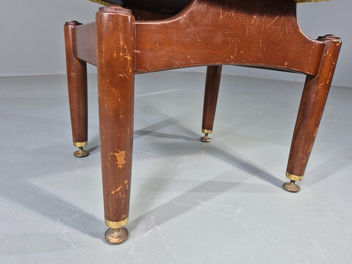 Vintage G Plan Tola Footstool Original Chenille Cover EB13015