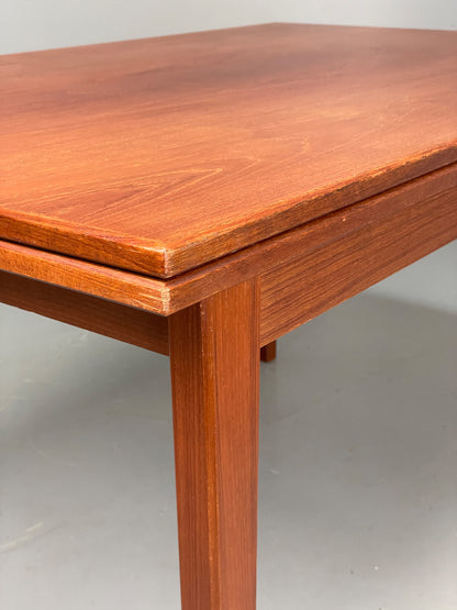 Vintage Teak Dining Table 1960s Danish Extending Draw Leaf EB12340