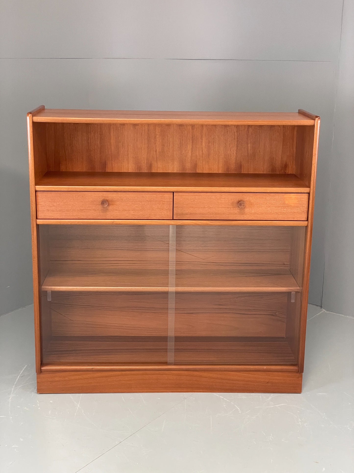 Vintage Nathan Shelving Unit Glazed Drawers 1970s Retro EB12203