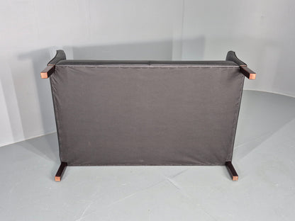 Vintage 2 Seater Sofa Stouby Danish Retro MCM Brown Leather 1980s EB12432