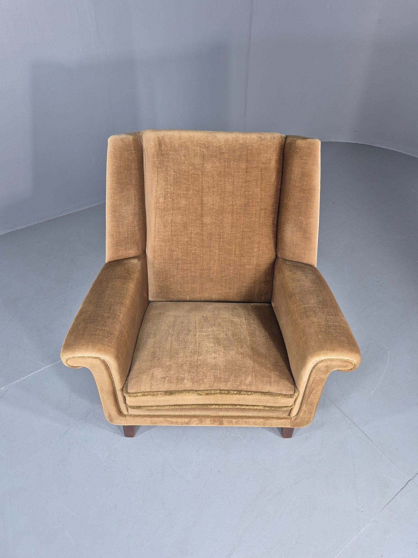 Vintage Mid Century Lounge Chair Danish Design 1960s Retro High Back EB12681