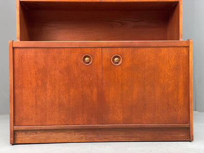 Vintage Teak Wall Unit Jentique Mid Century Retro Shelving Cabinet EB13107