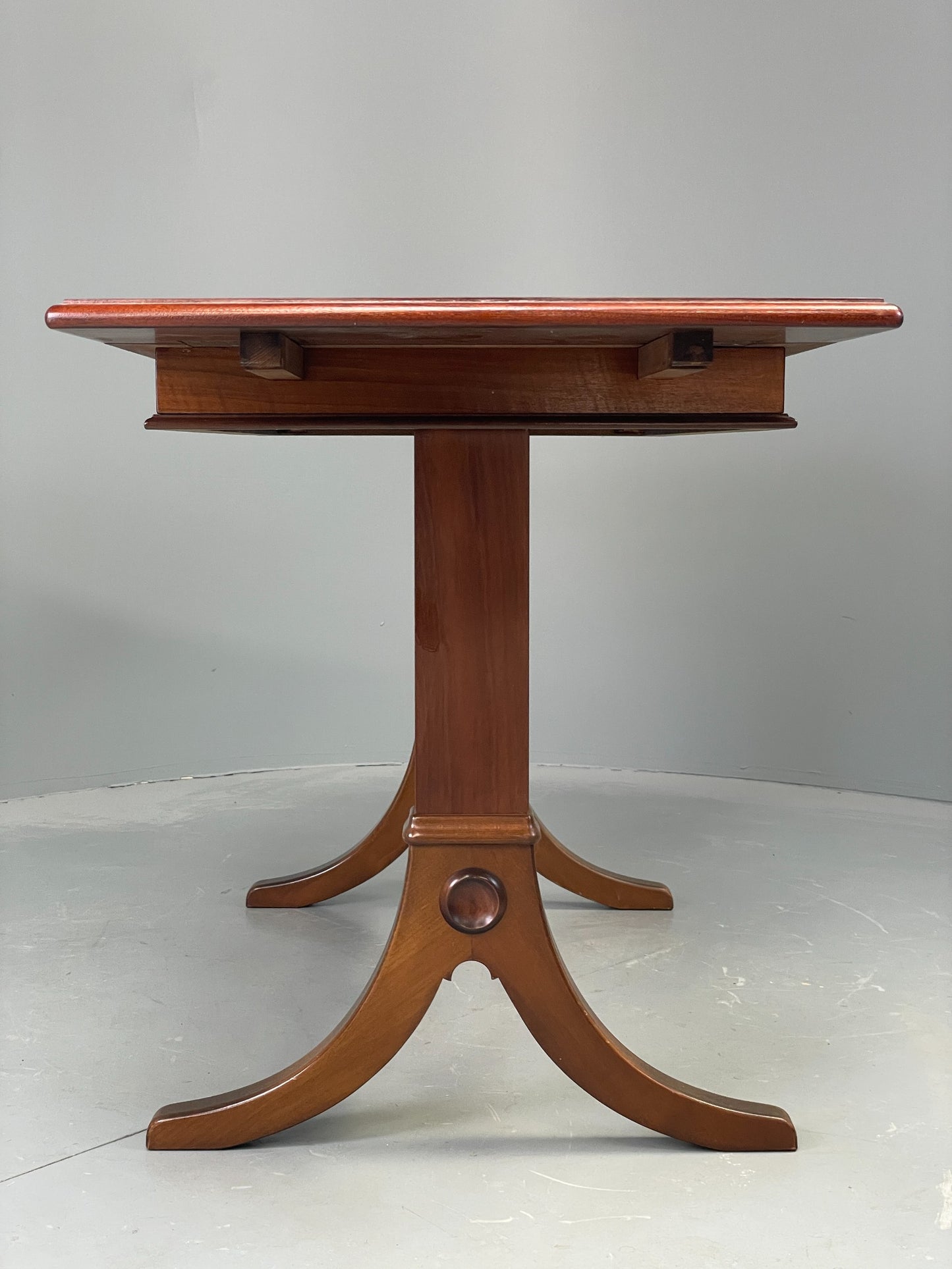 Vintage Walnut Coffee Table Danish 1960s Drop Leaf Retro EB12329