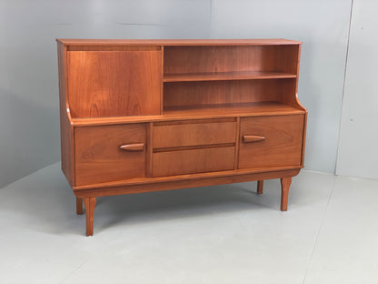 Vintage Teak Highboard Sideboard By Jentique 1960s Mid Century Shelving EB13115