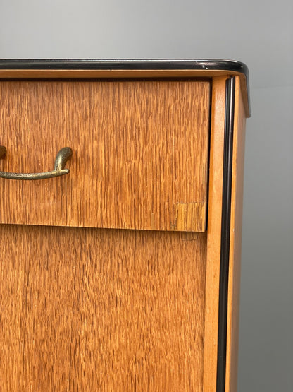 Vintage Chest Of Drawers Avalon Oak 1960s Mid Century Retro EB12198