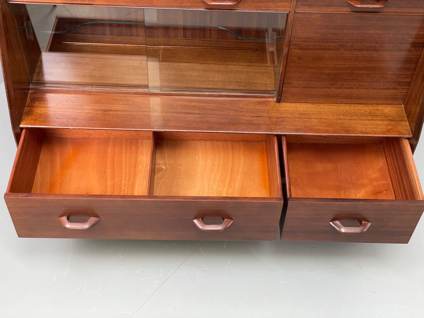 Vintage G Plan Highboard Sideboard Retro 1960s Walnut Shelving Drawers EB11865